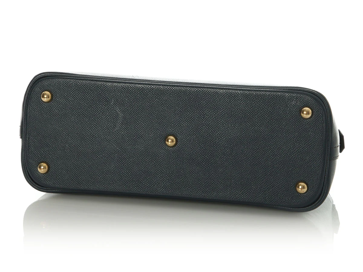 Hermès Vintage Navy Epsom Bolide 35 - Image 6
