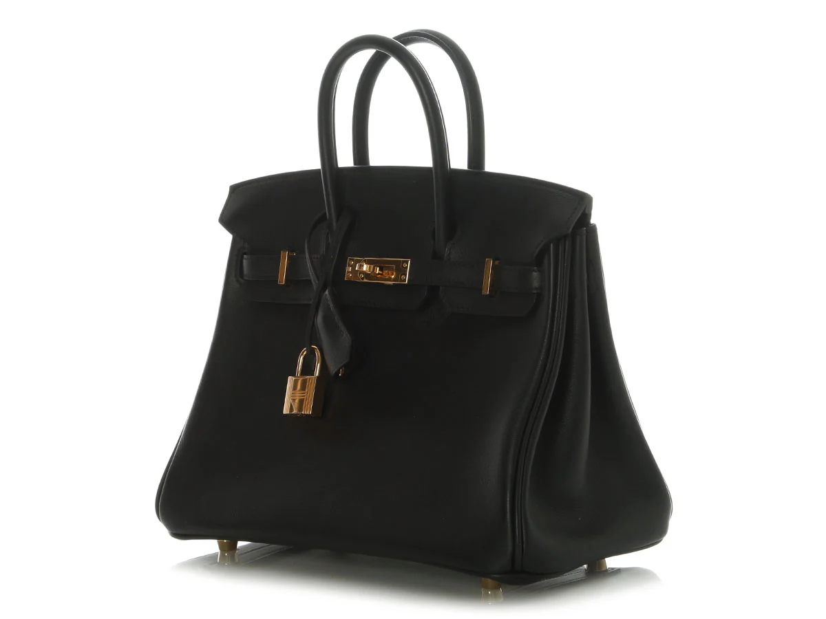 Hermès Black Swift Birkin 25 - Image 3