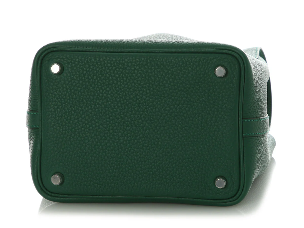 Hermès Vert Moyen Clémence Picotin Lock 18 - Image 6