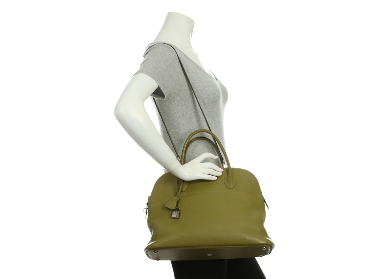 Hermès Vert Chartreuse Clémence Bolide 35 - Image 10