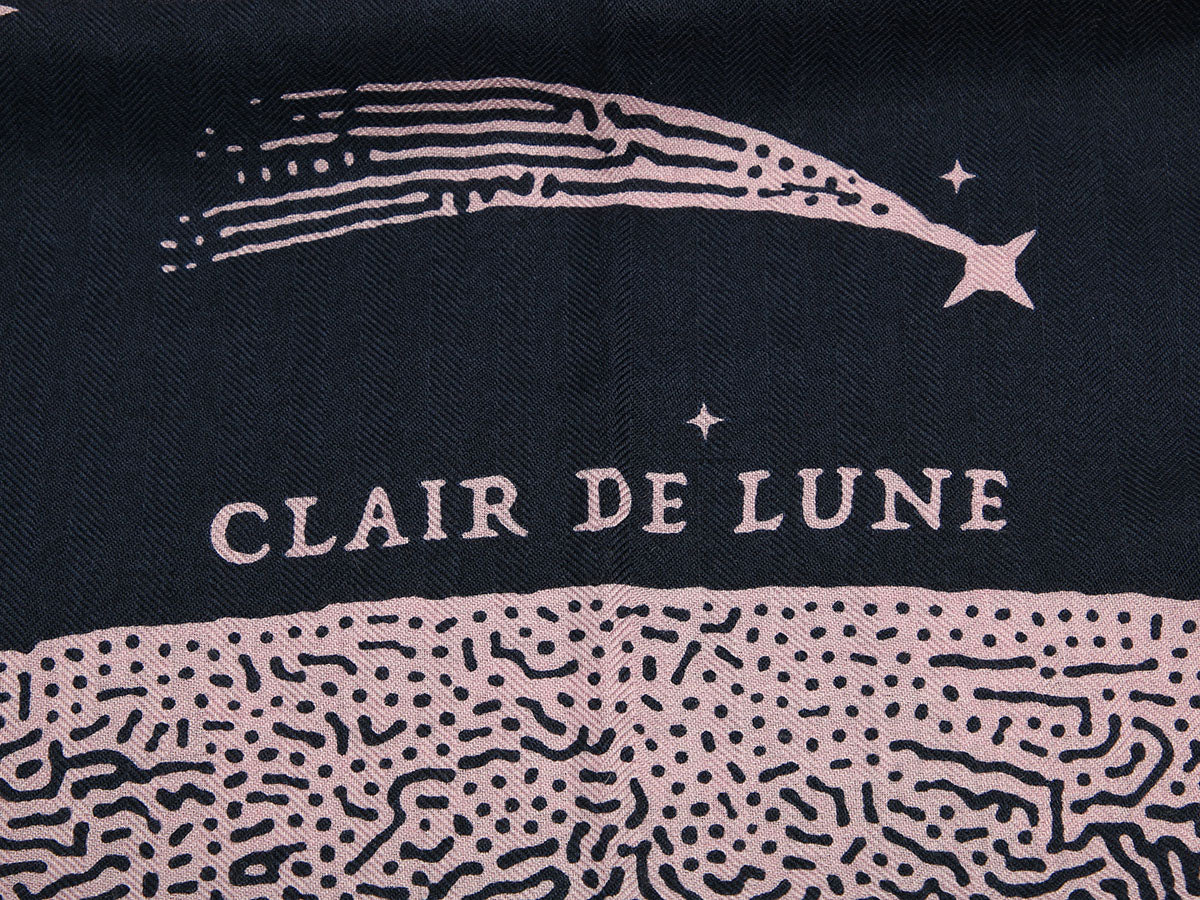 Hermès Claire de Lune Cashmere Silk Shawl 140cm - Image 2