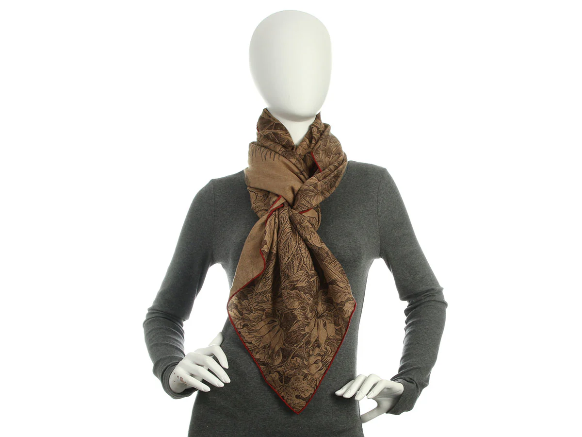Hermès All'Orto Botanico di Palermo Cashmere Silk Shawl 140cm - Image 5