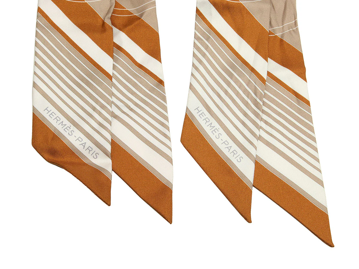 Hermès Ex-Libris Silk Twilly Pair - Image 2