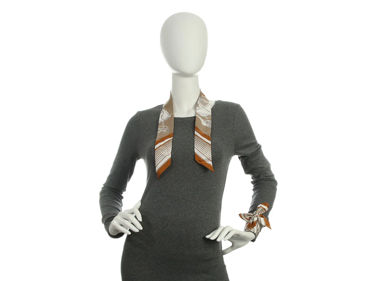 Hermès Ex-Libris Silk Twilly Pair - Image 4