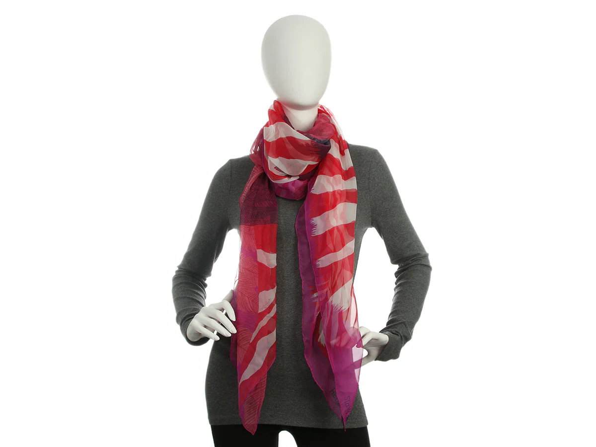 Hermès Zebra Pegasus Mousseline Shawl 140cm - Image 5