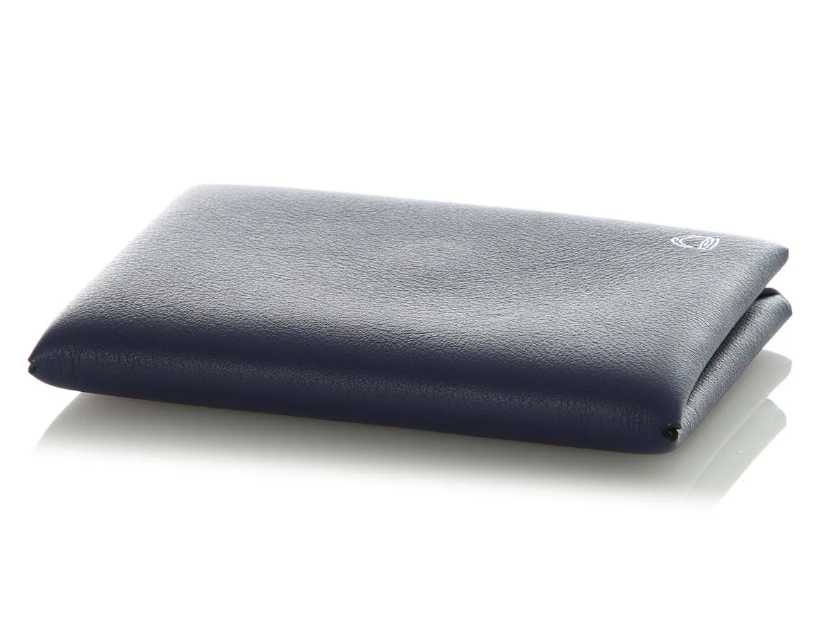 Hermès SO Bleu Encre and Bleu Jean Swift Calvi Verso Card Holder - Image 6