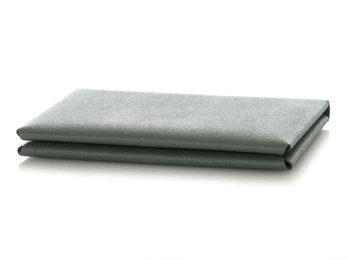 Hermès Gray Epsom Calvi Pochette MM with Pouch - Image 6