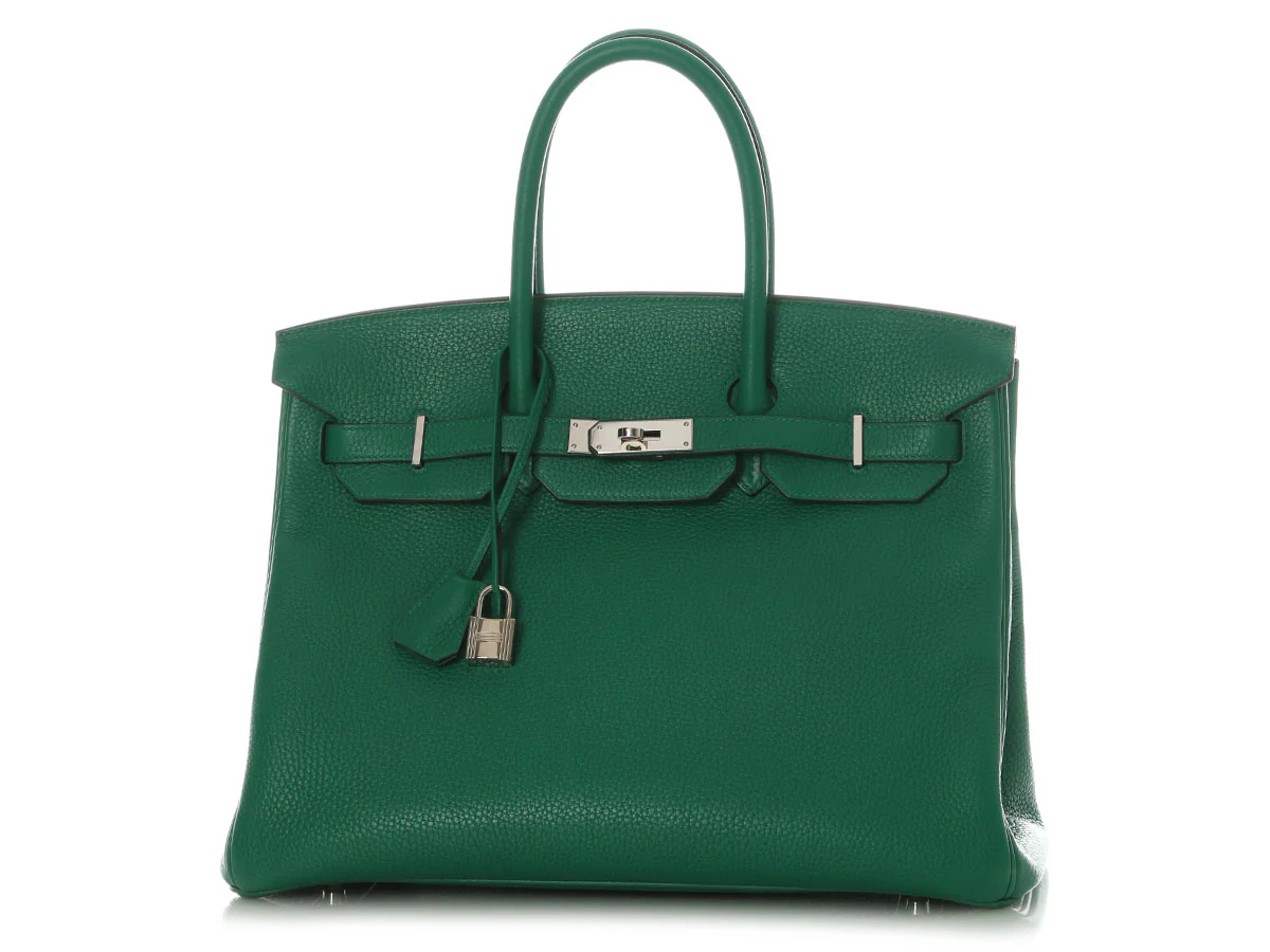 Hermès Vert Vertigo Cleménce Birkin 35 - Image 2