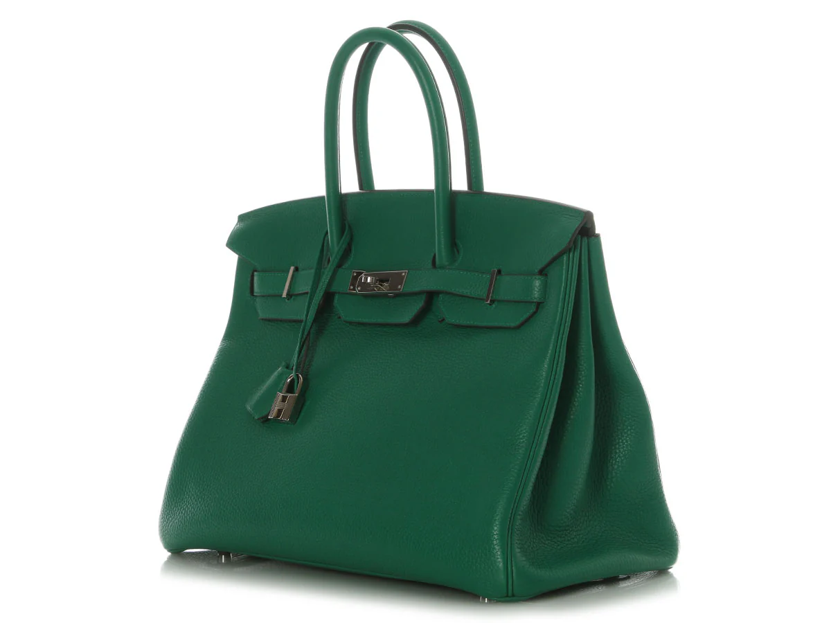 Hermès Vert Vertigo Cleménce Birkin 35 - Image 3