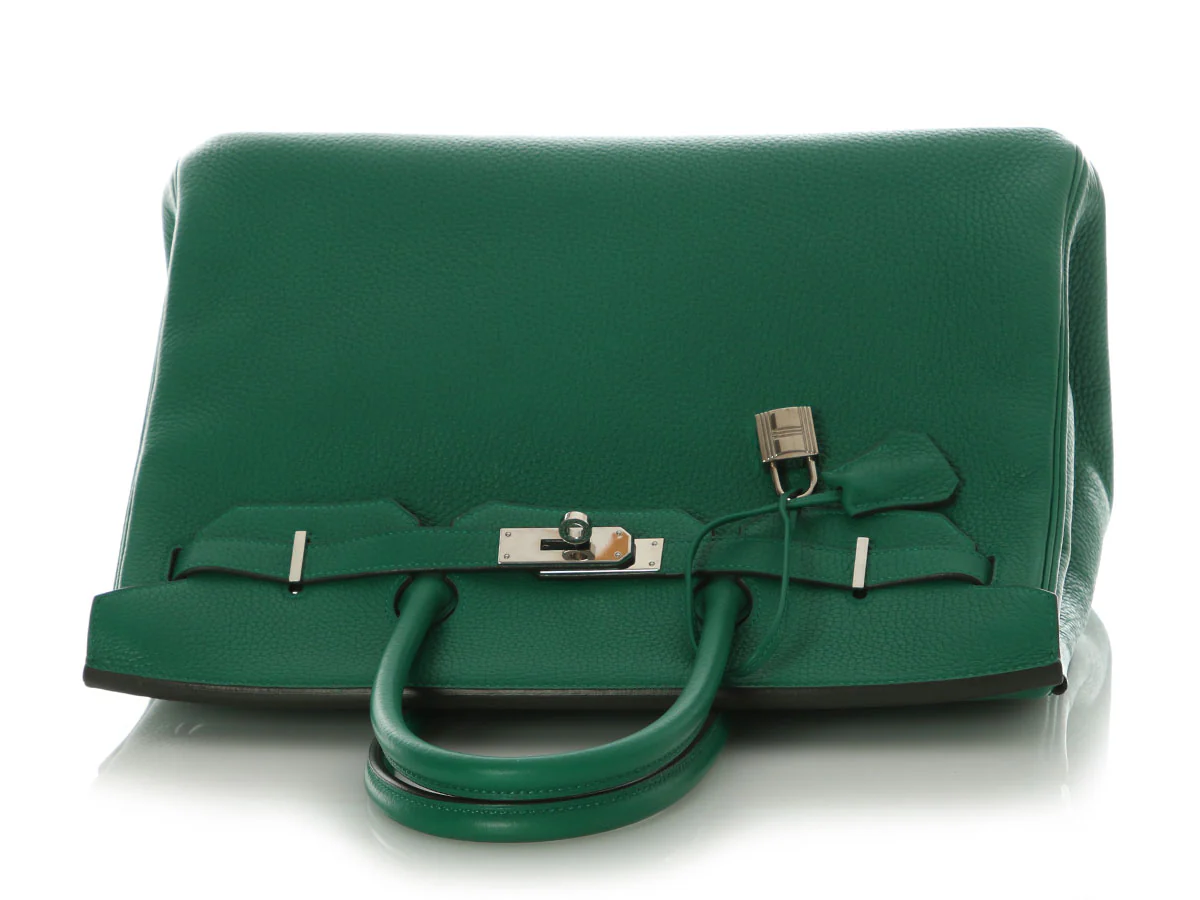 Hermès Vert Vertigo Cleménce Birkin 35 - Image 7