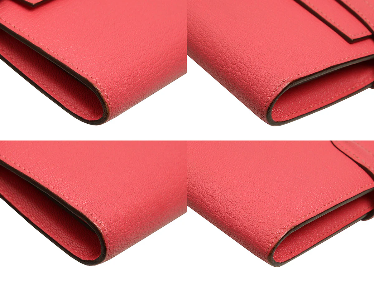 Hermès Rose Azalée Chèvre Kelly Long Wallet - Image 10