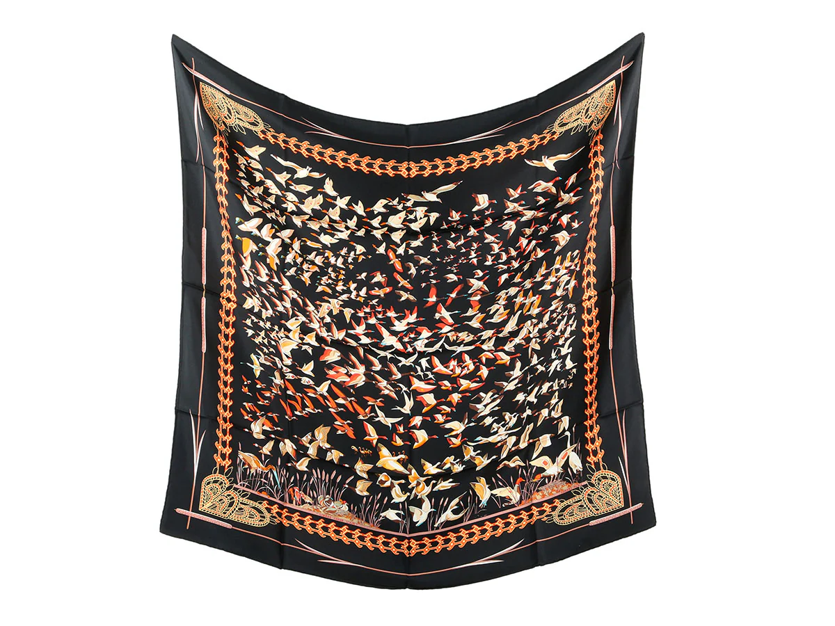Hermès Libres Comme L'Air Silk Scarf 90cm