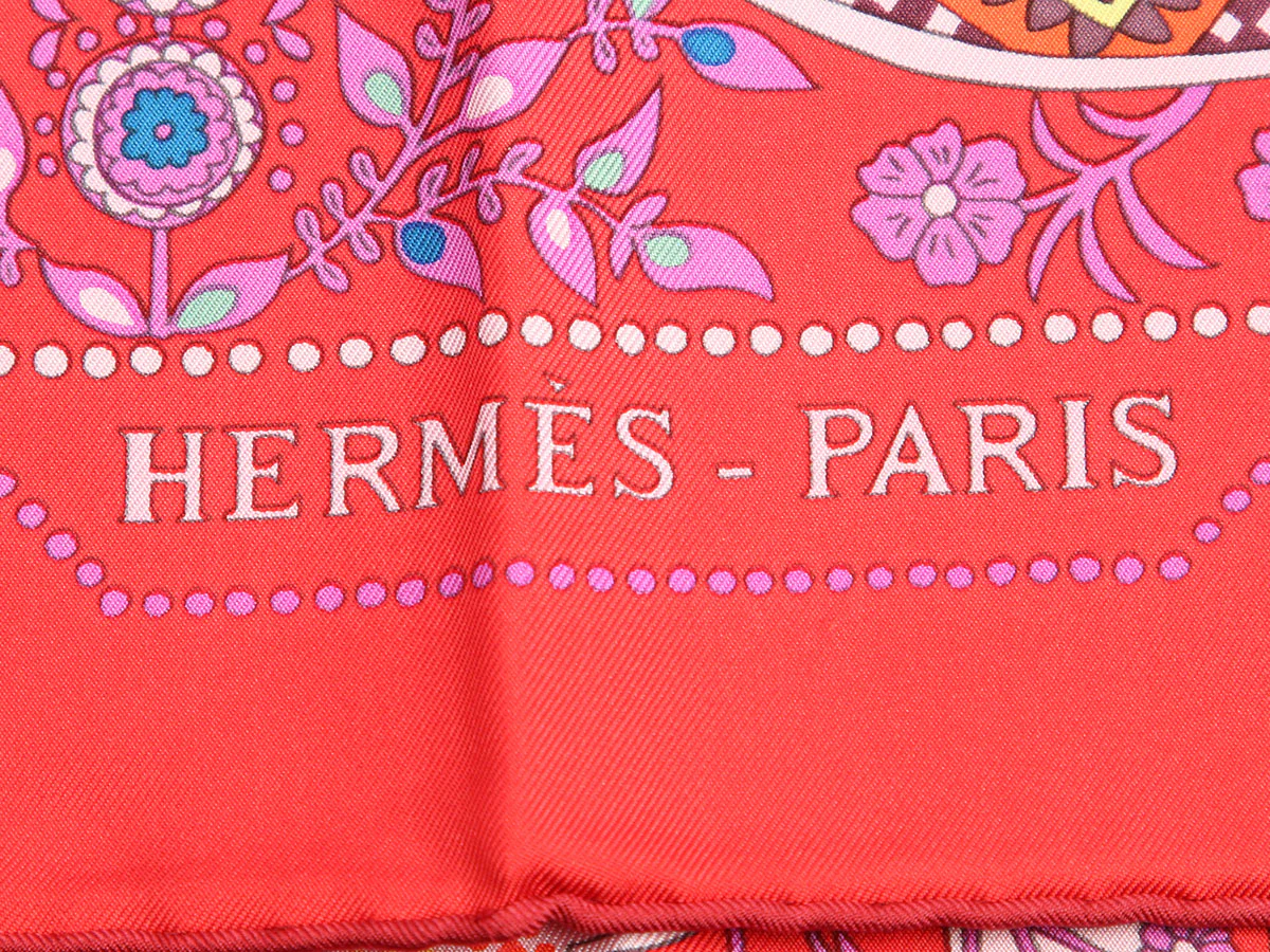 Hermès L'Arbre de Vie Silk Scarf 90cm - Image 2