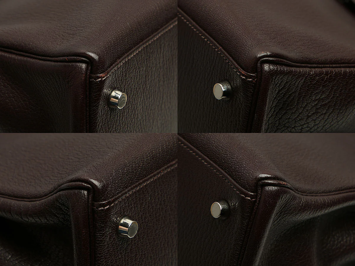 Hermès Marron Foncé Chèvre Kelly 35 - Image 8