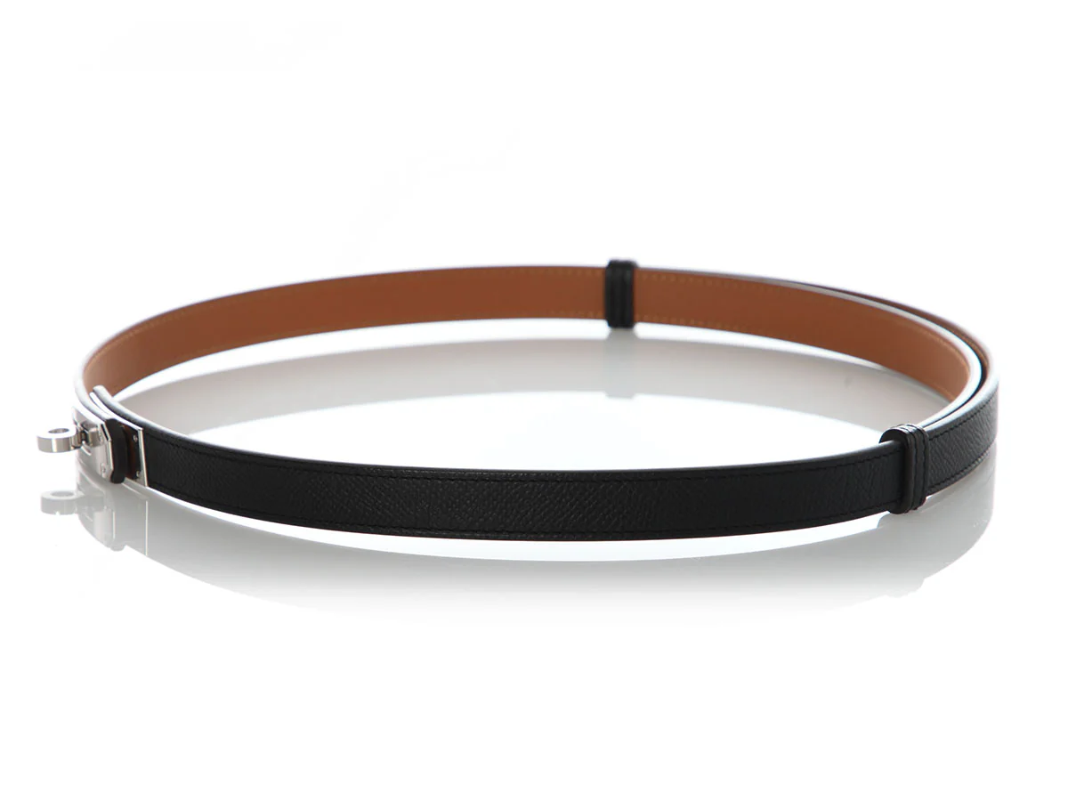 Hermès Black Epsom Kelly Belt 18 - Image 2