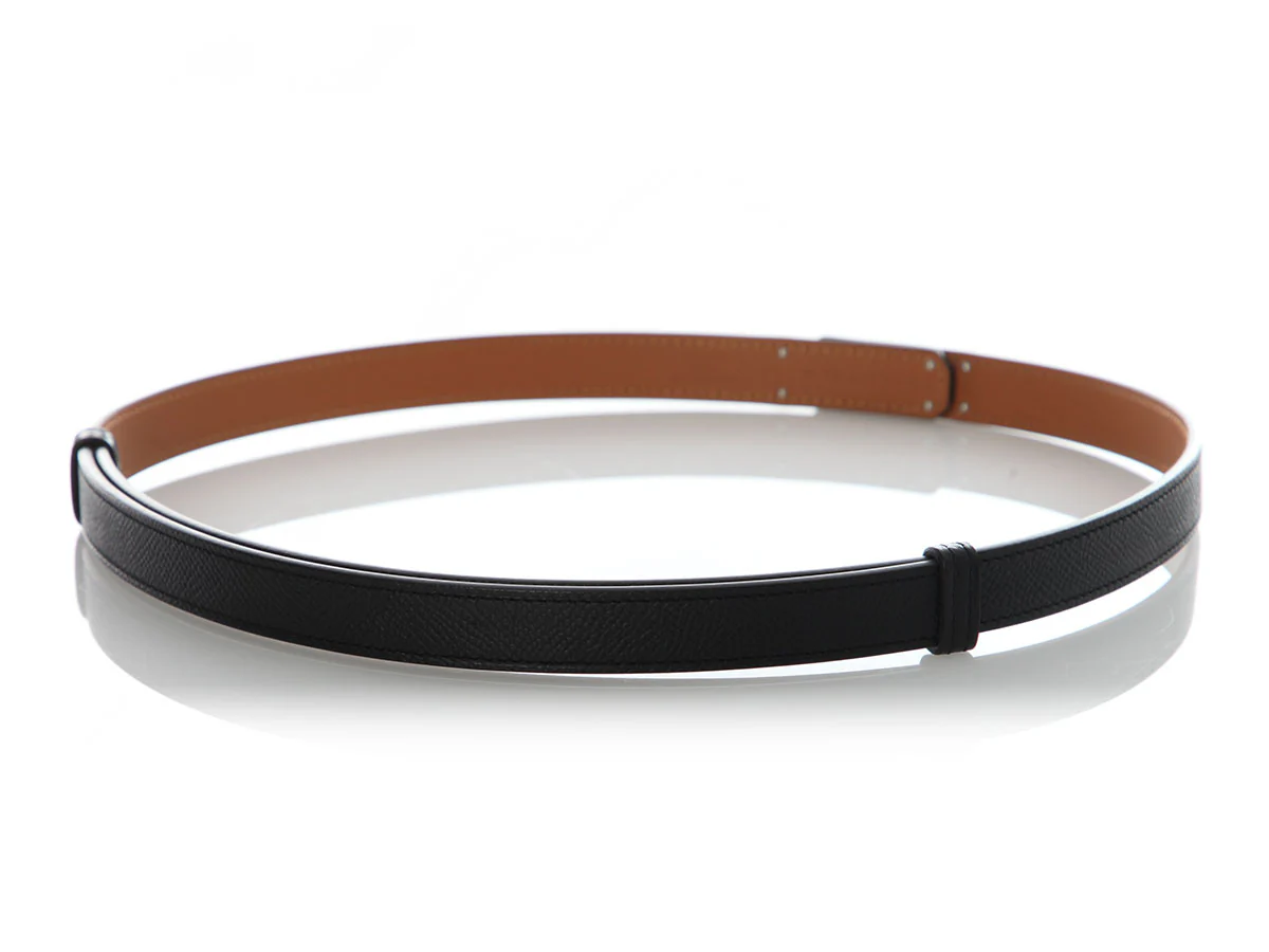 Hermès Black Epsom Kelly Belt 18 - Image 3
