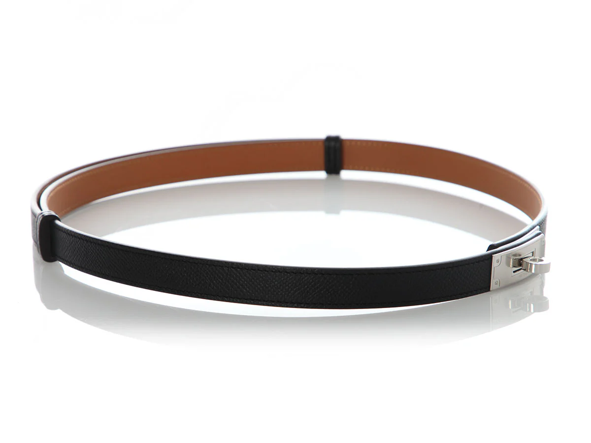 Hermès Black Epsom Kelly Belt 18 - Image 4