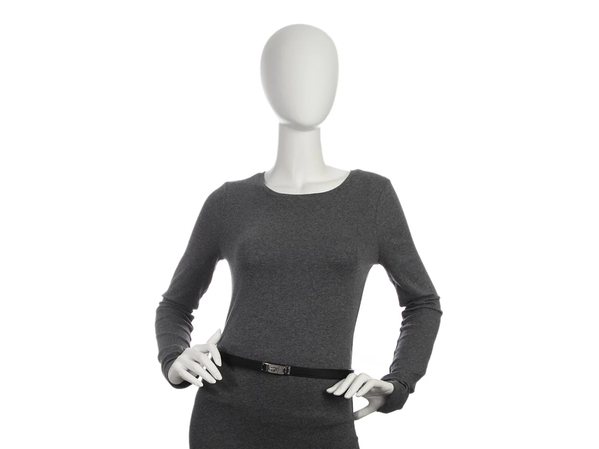 Hermès Black Epsom Kelly Belt 18 - Image 6