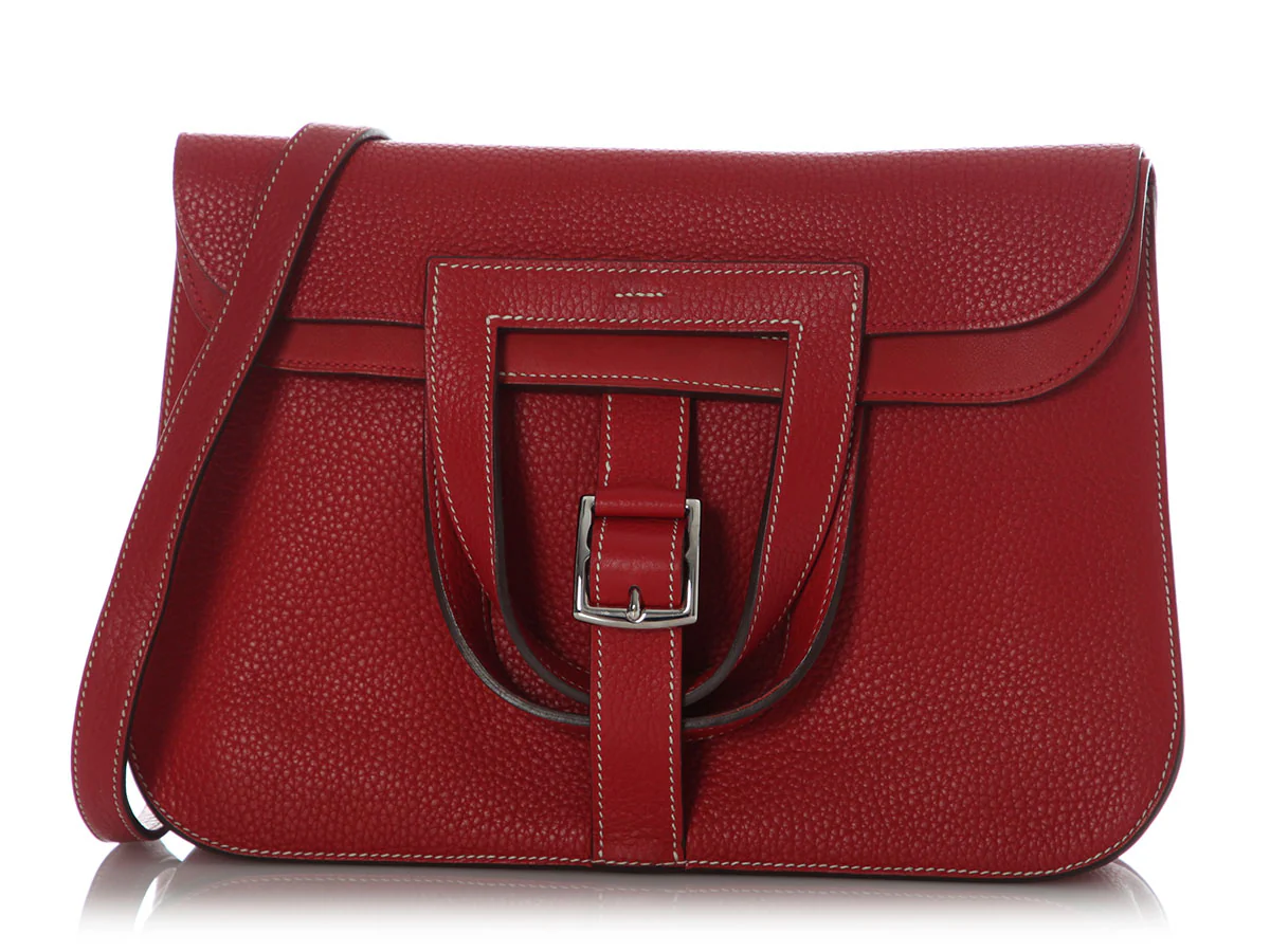 Hermès Red Clémence Halzan 31 - Image 2