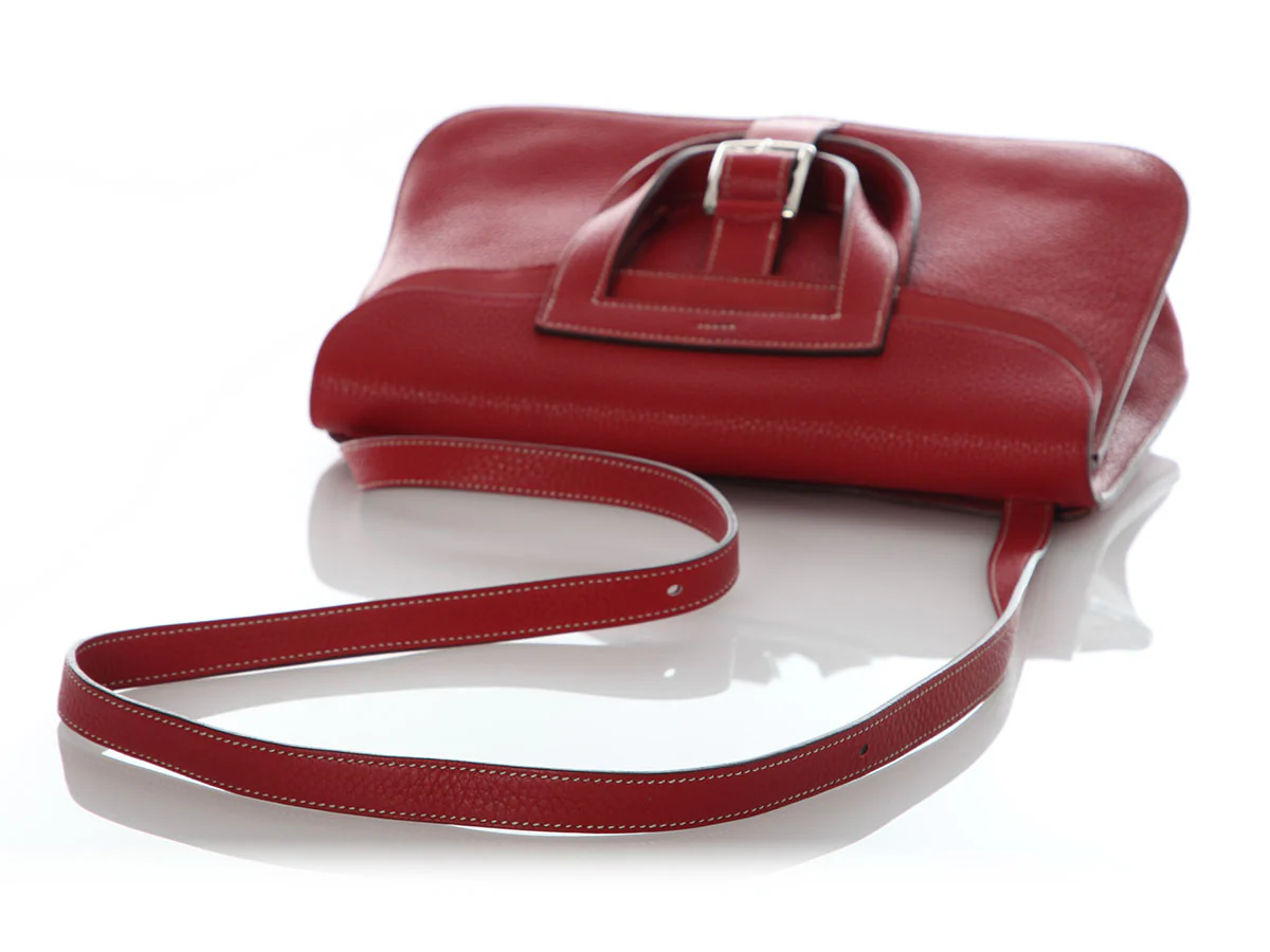 Hermès Red Clémence Halzan 31 - Image 7