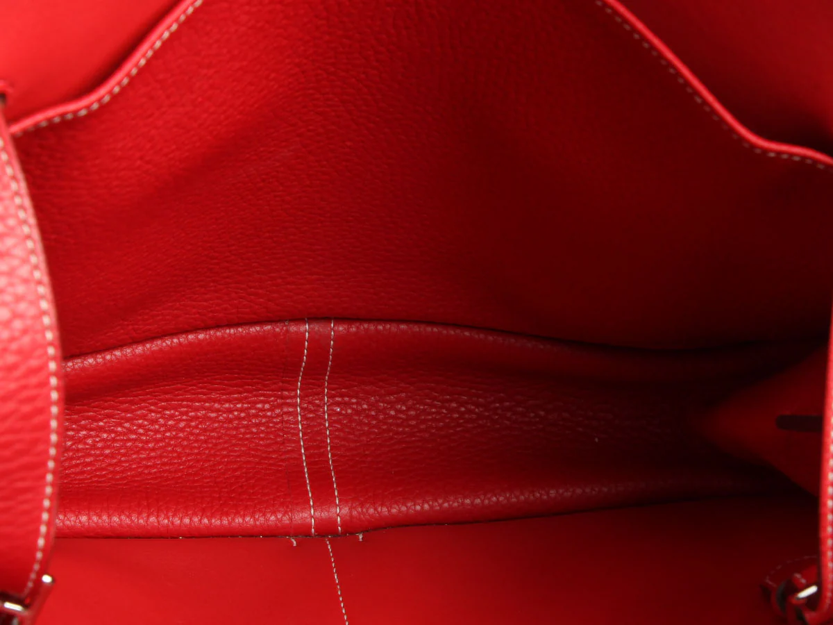 Hermès Red Clémence Halzan 31 - Image 9
