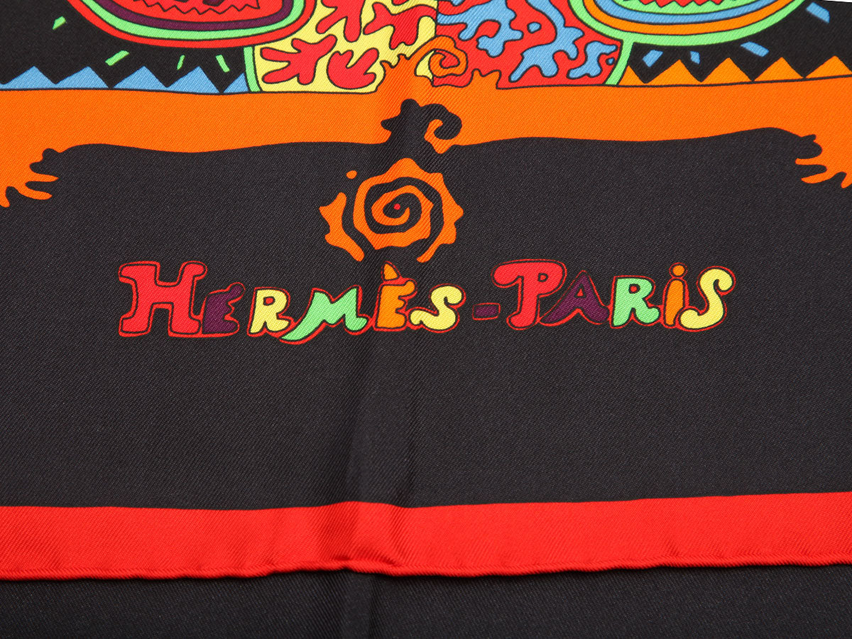 Hermès Légende Kuna Peuple de Panama Silk Scarf 90cm - Image 2