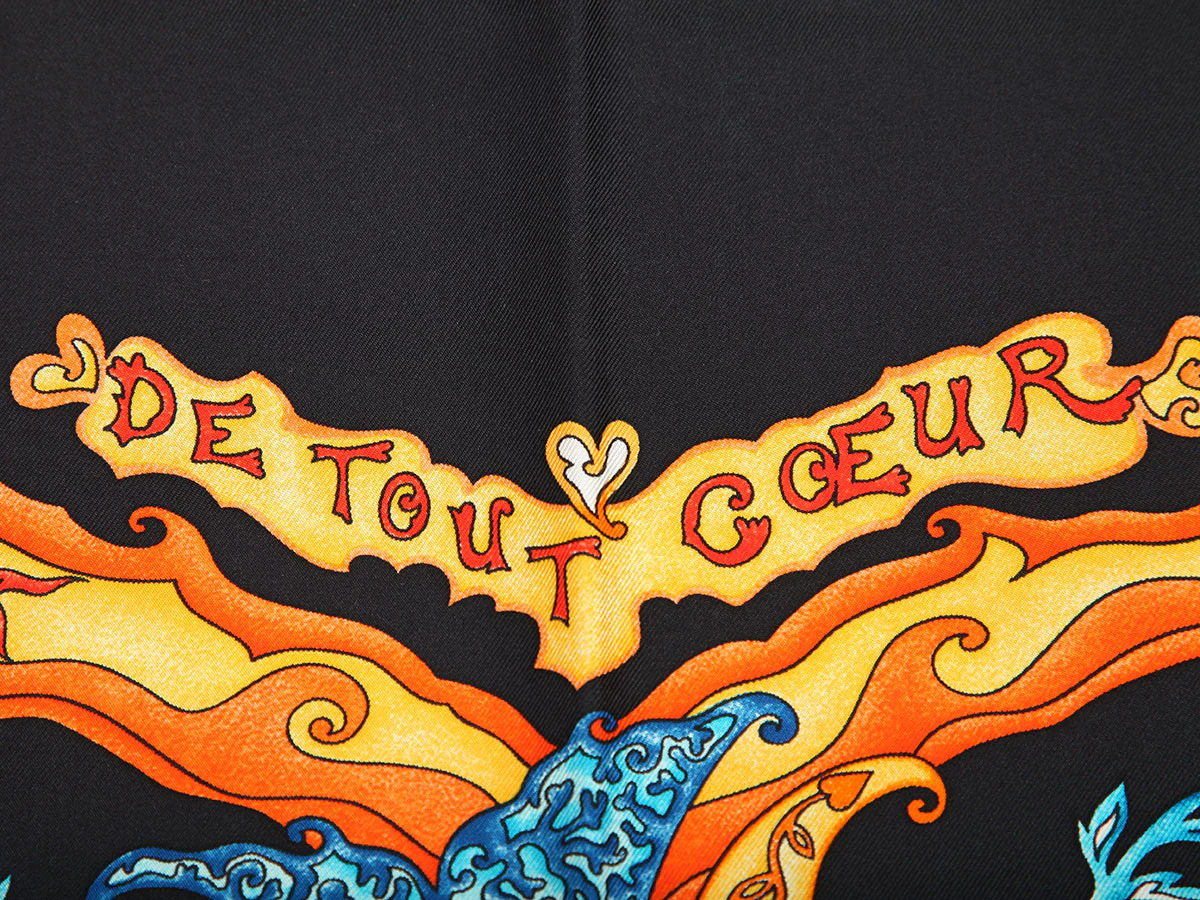 Hermès De Tout Coeur Silk Scarf 90cm - Image 2