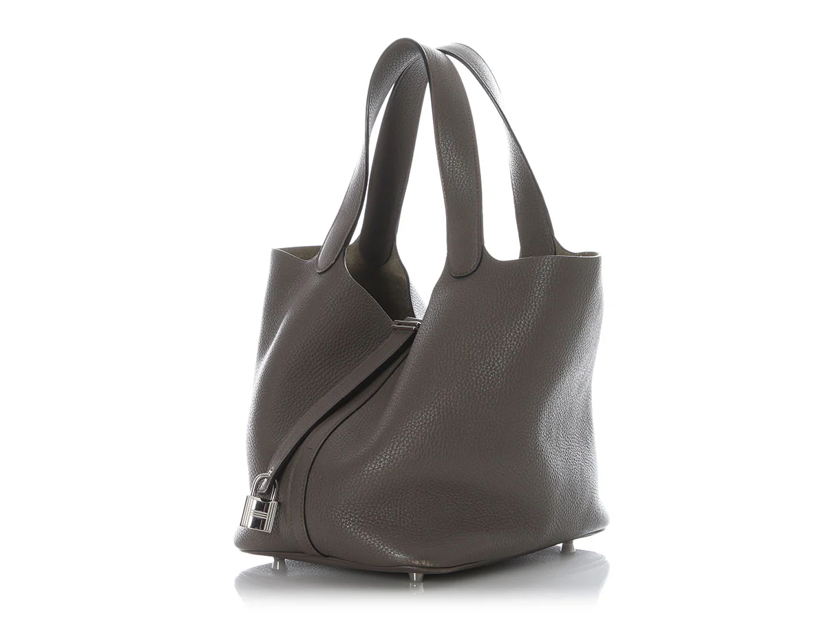 Hermès Etoupe Clémence Picotin 22 - Image 5