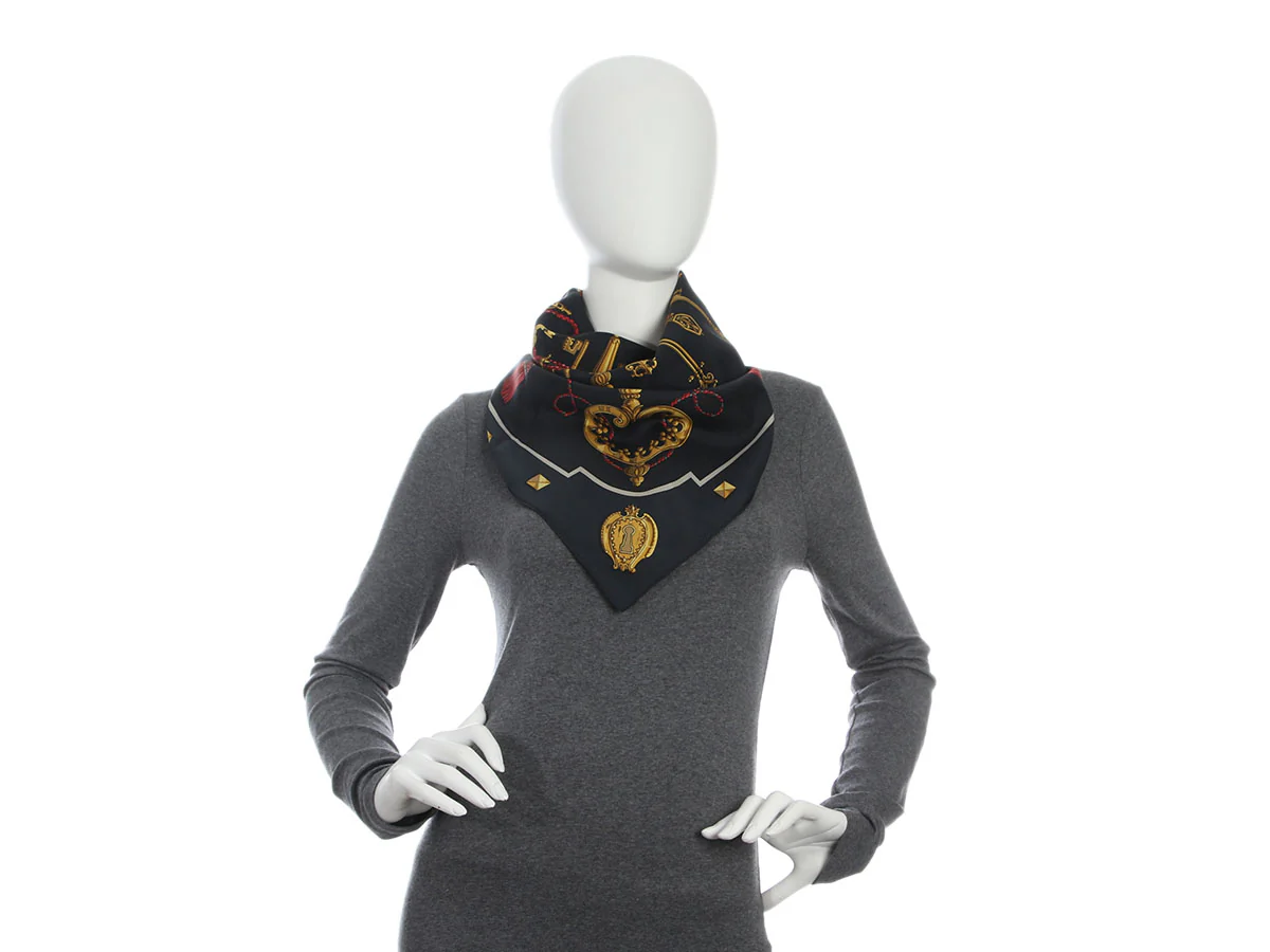 Hermès Les Clés Silk Scarf 90cm - Image 4