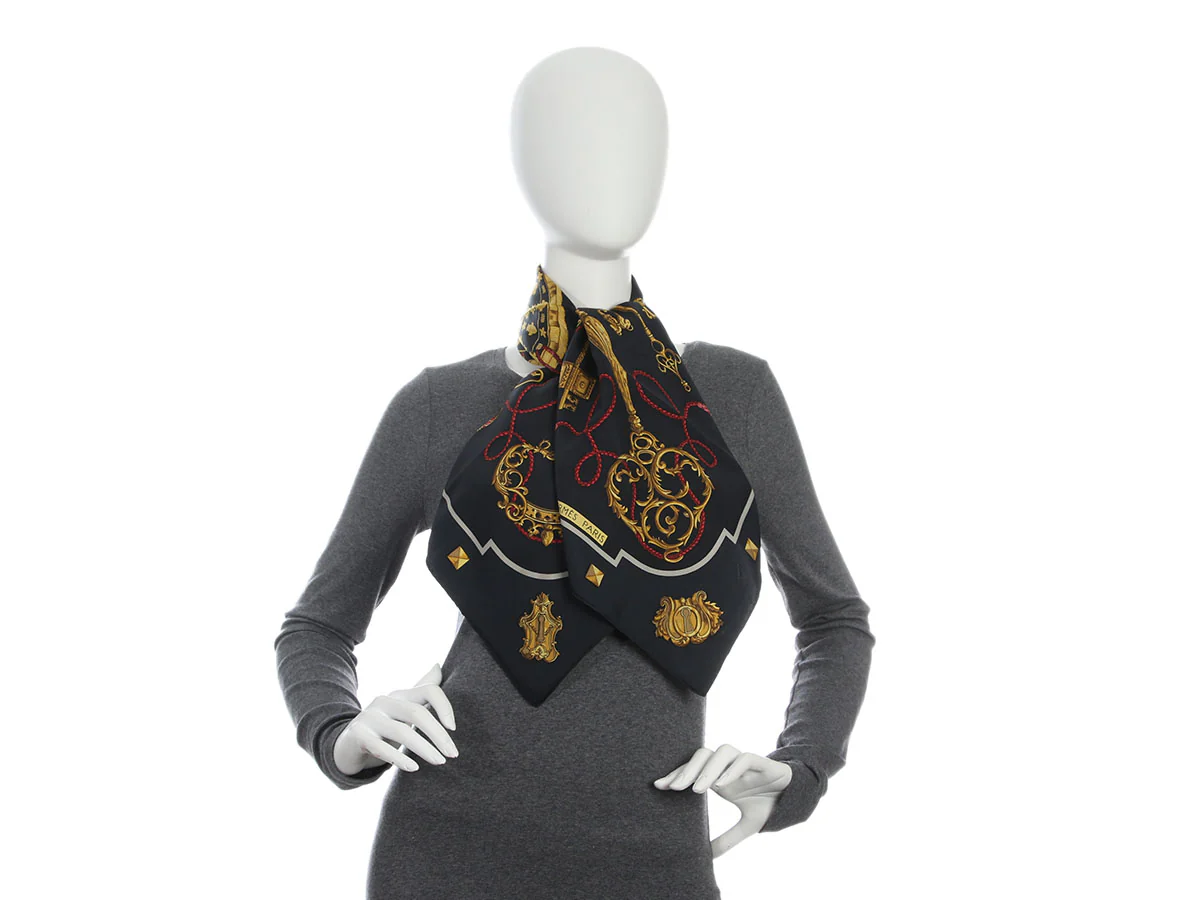 Hermès Les Clés Silk Scarf 90cm - Image 5
