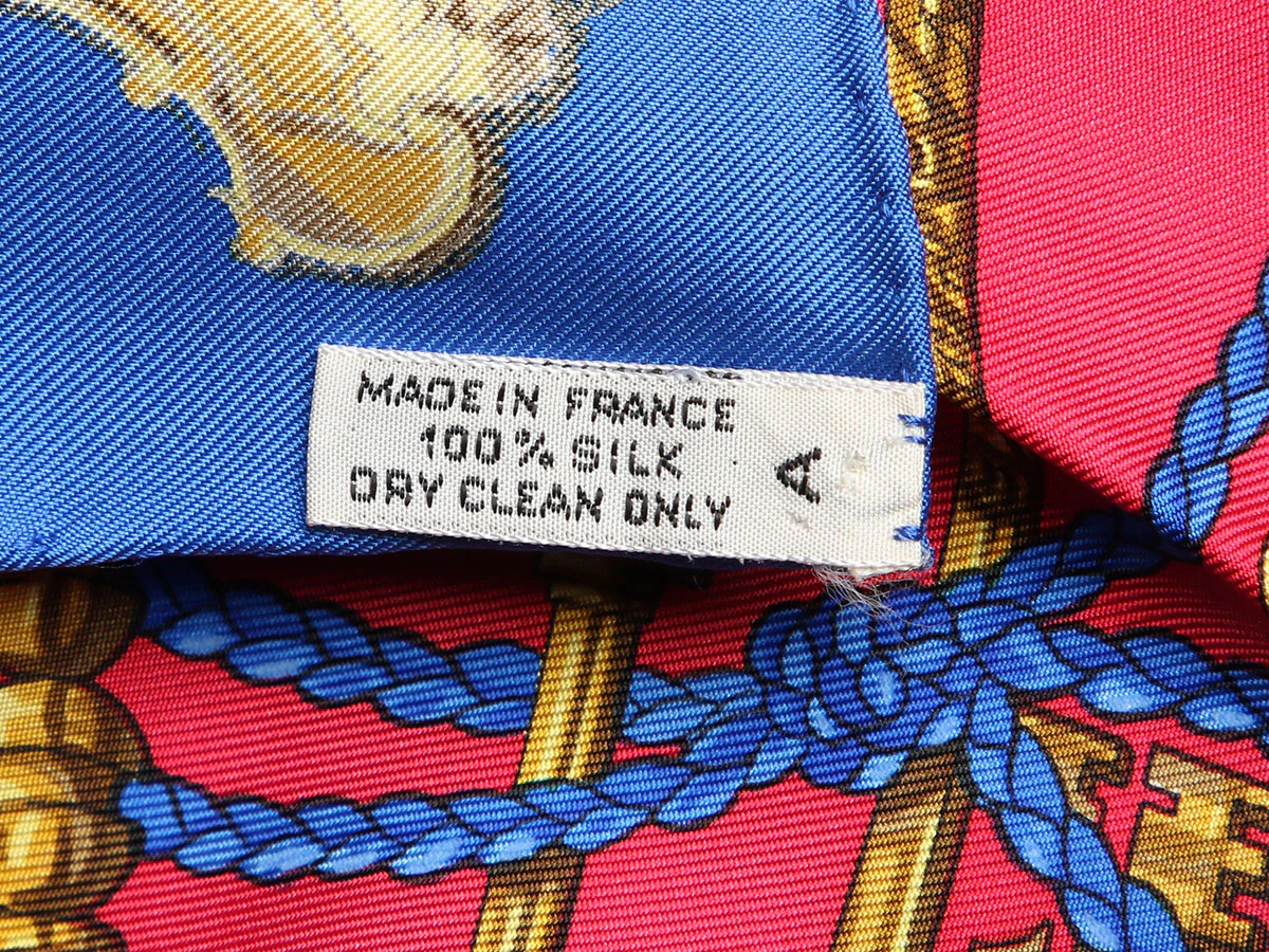 Hermès Vintage Les Cles Silk Scarf 90cm - Image 3