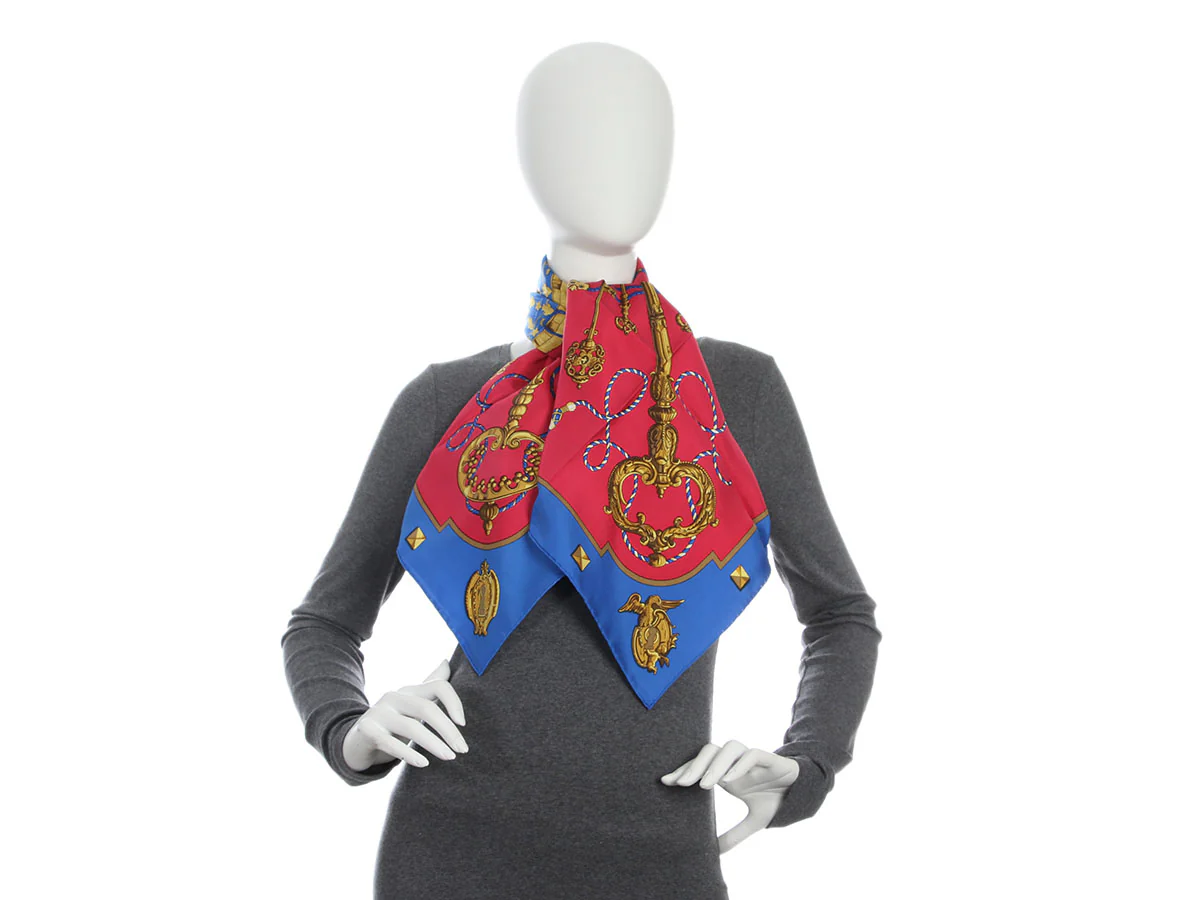 Hermès Vintage Les Cles Silk Scarf 90cm - Image 5