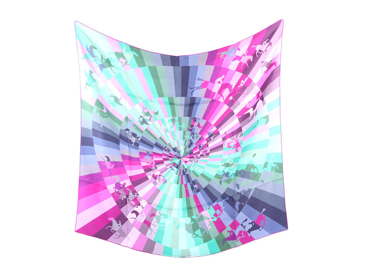 Hermès Galop Chromatique Silk Scarf 90cm