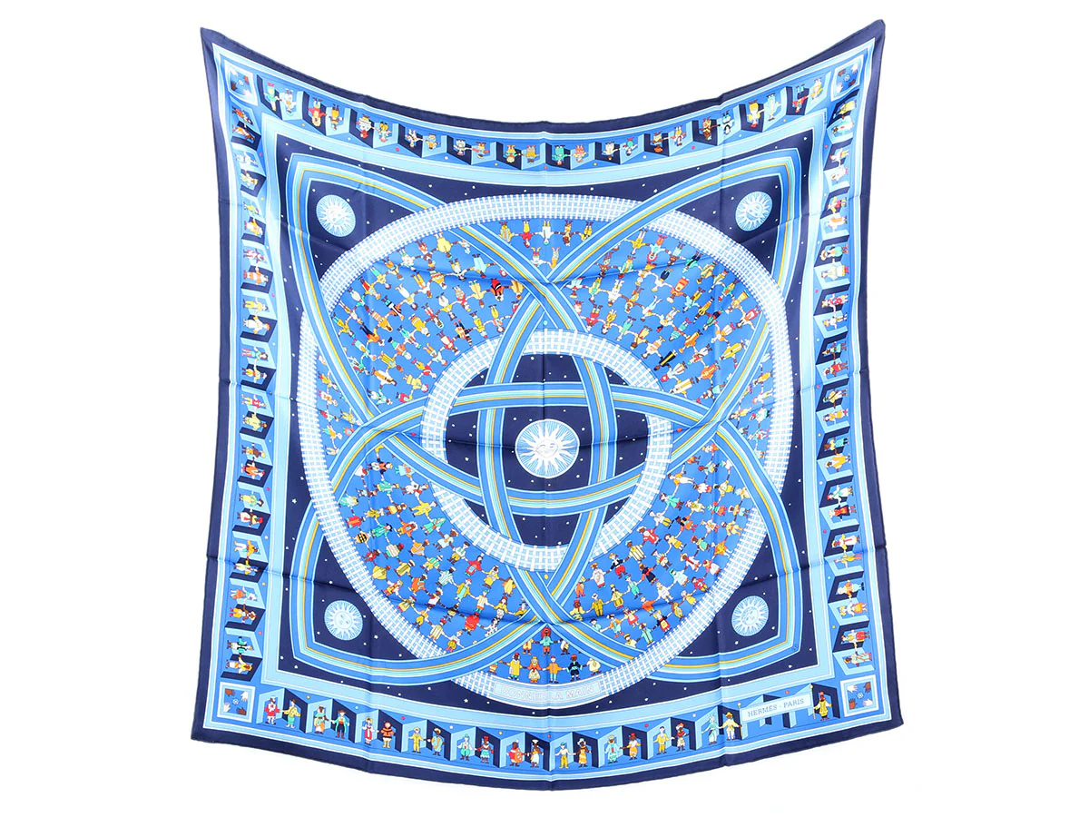 Hermès Donner La Main Silk Scarf 90cm
