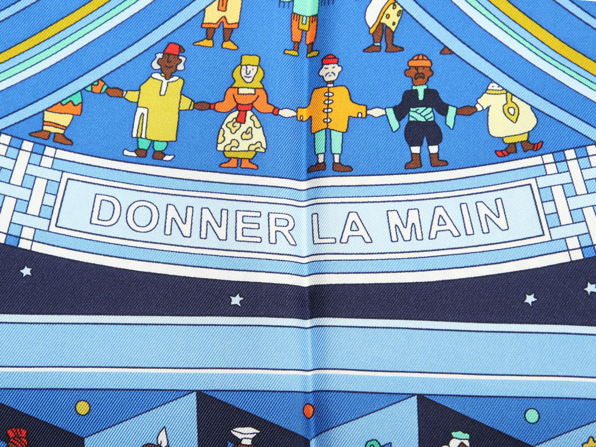 Hermès Donner La Main Silk Scarf 90cm - Image 2