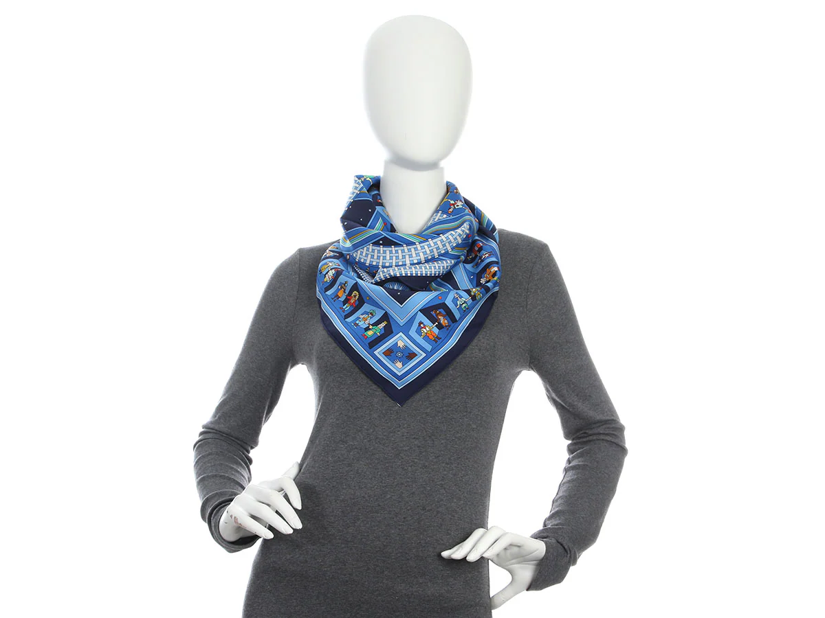 Hermès Donner La Main Silk Scarf 90cm - Image 5