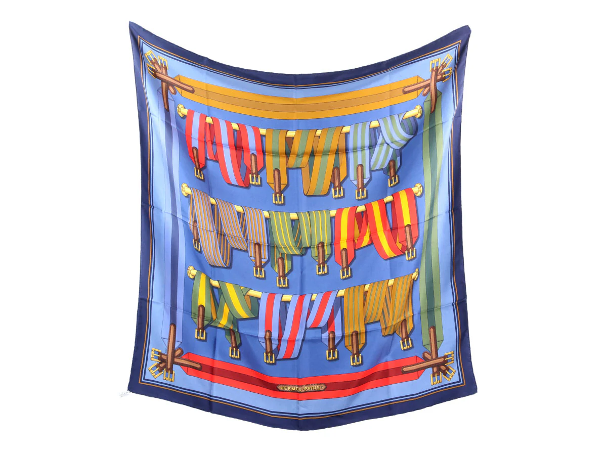 Hermès Les Sangles Silk Scarf 90cm