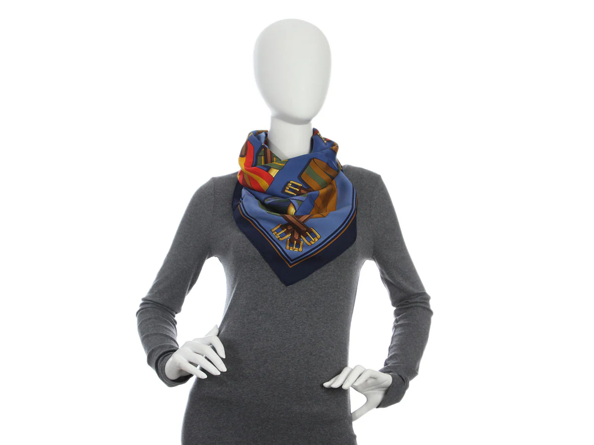 Hermès Les Sangles Silk Scarf 90cm - Image 4