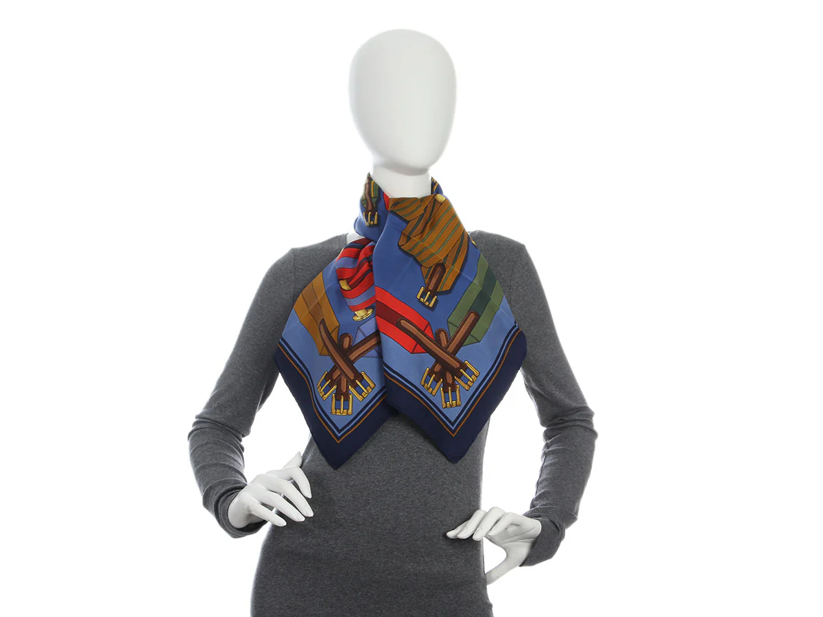 Hermès Les Sangles Silk Scarf 90cm - Image 5