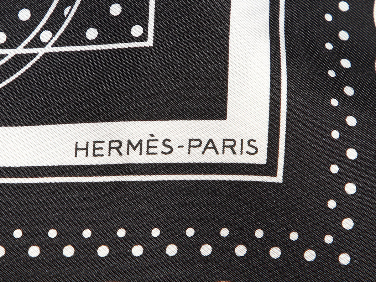 Hermès Ex-Libris Bandana Silk Scarf 55cm - Image 2