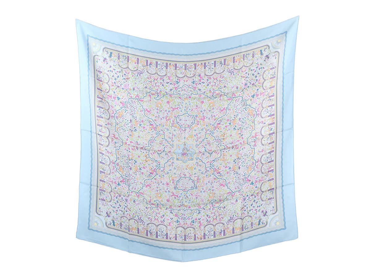 Hermès Jardins d'Arménie Silk Scarf 90cm