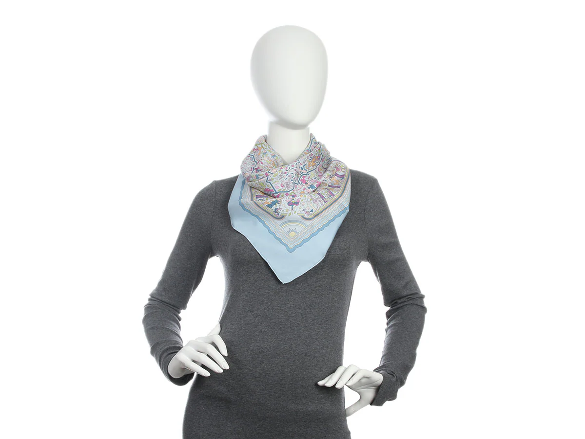 Hermès Jardins d'Arménie Silk Scarf 90cm - Image 5