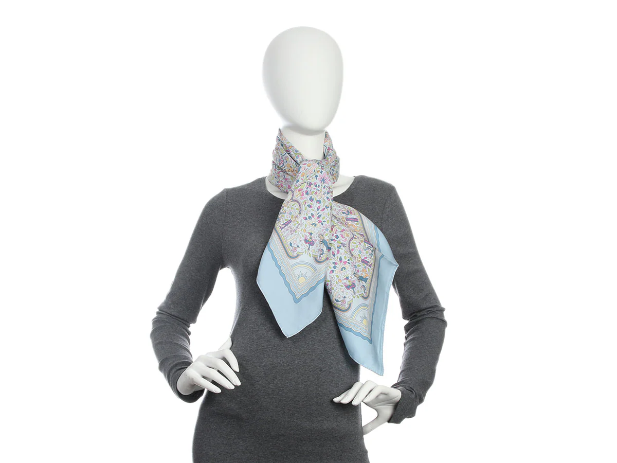 Hermès Jardins d'Arménie Silk Scarf 90cm - Image 6
