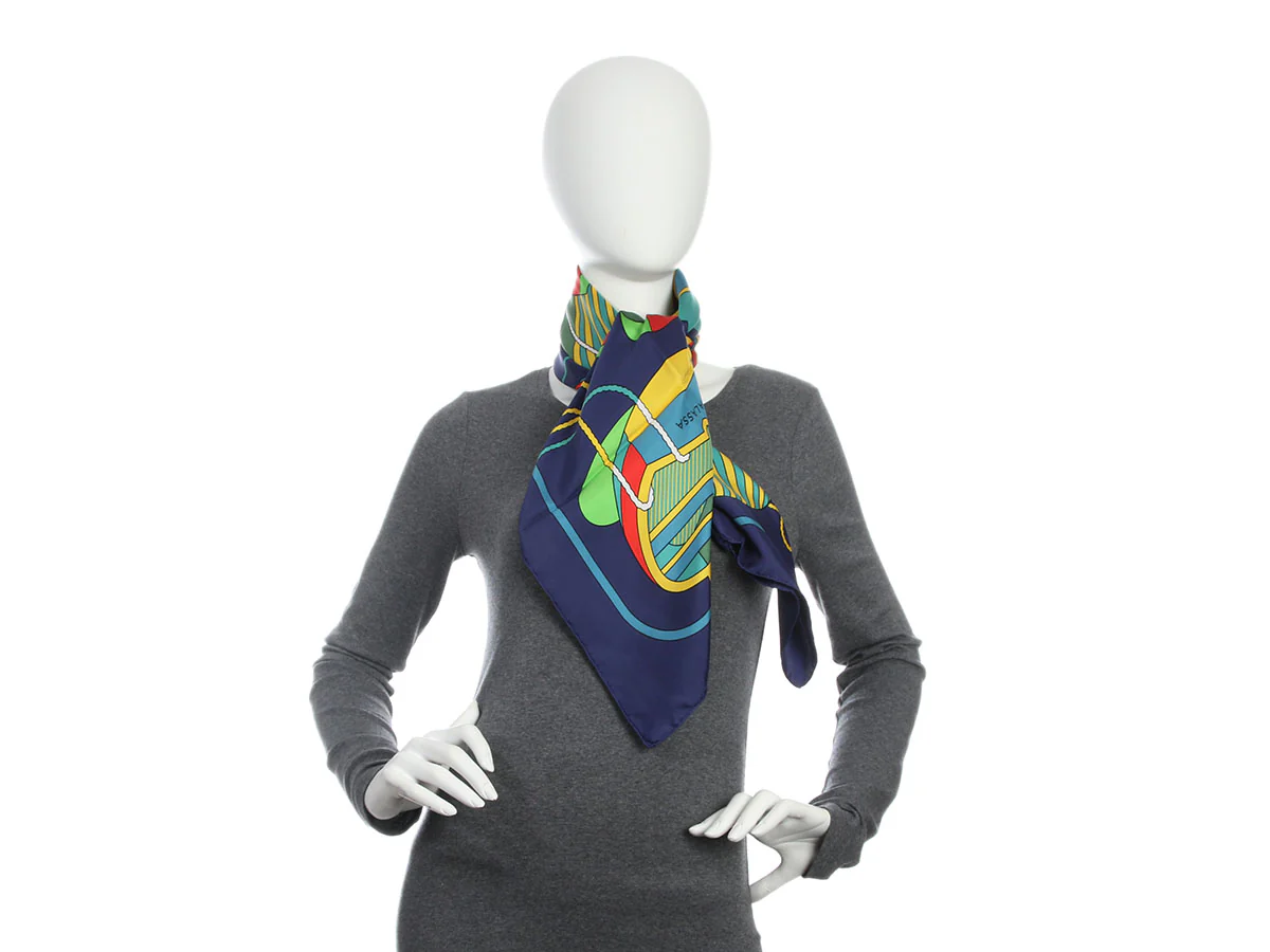 Hermès Thalassa Silk Scarf 90cm - Image 6