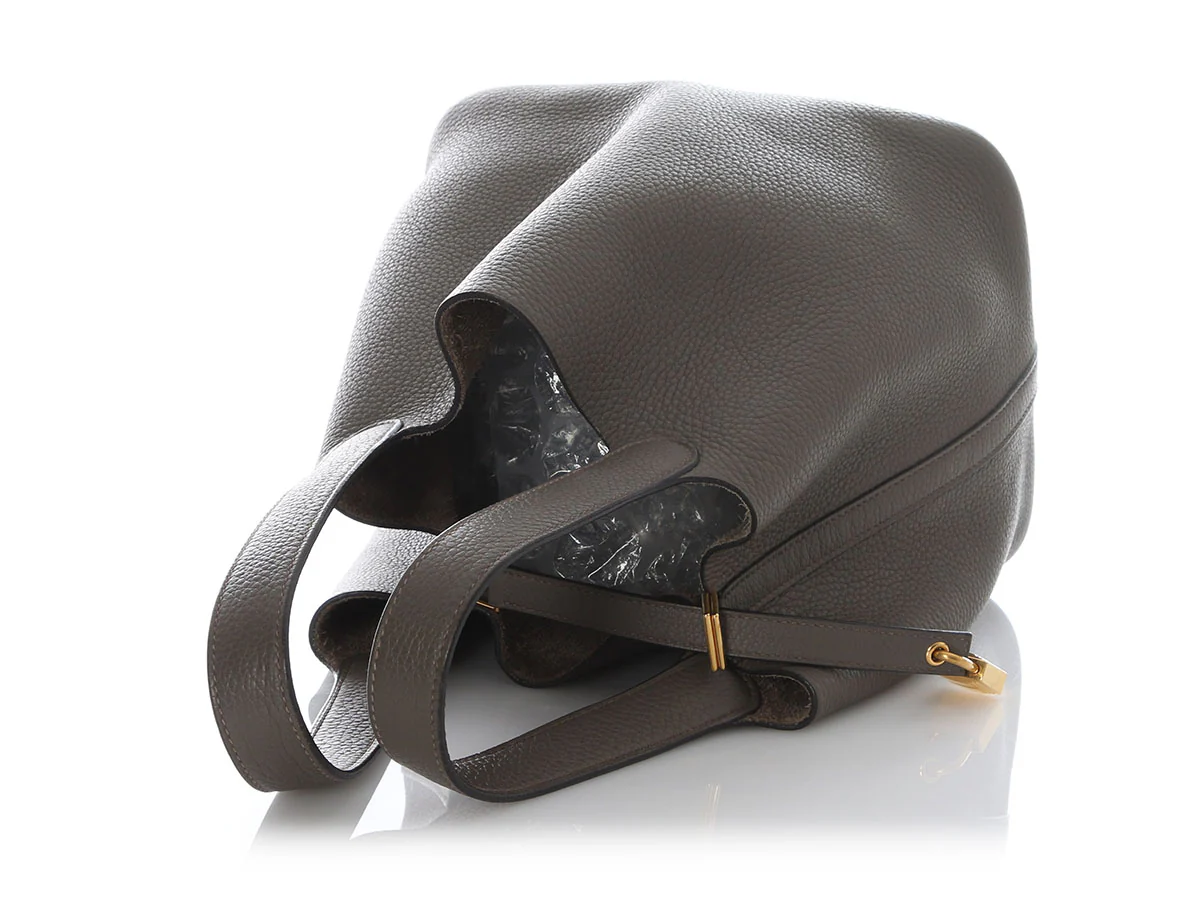 Hermès Gris Asphalte Clémence Picotin Lock 22 - Image 7