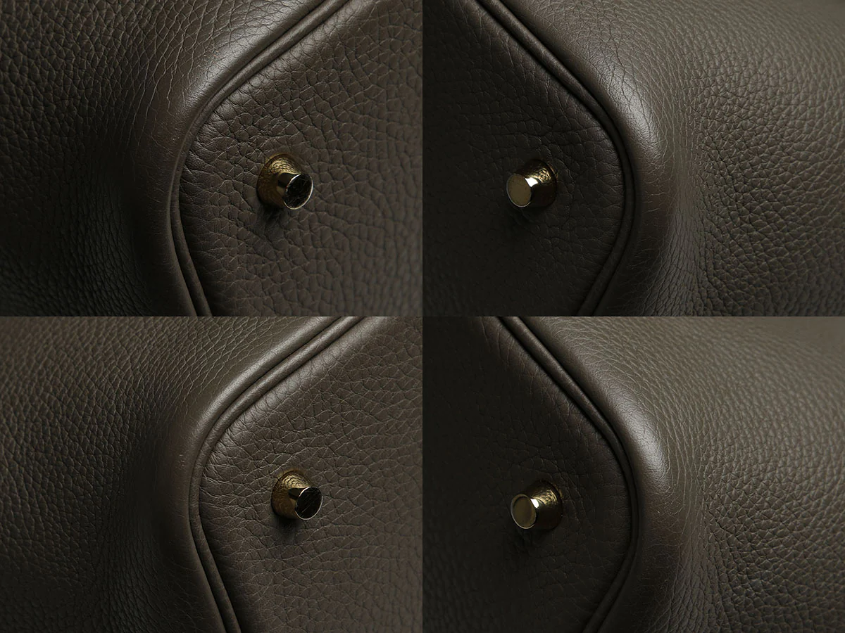 Hermès Gris Asphalte Clémence Picotin Lock 22 - Image 8