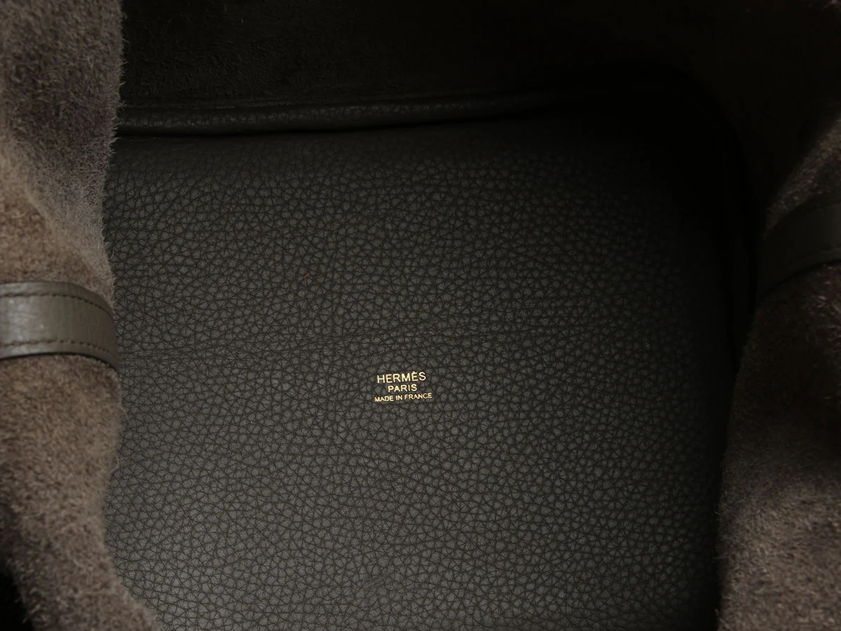 Hermès Gris Asphalte Clémence Picotin Lock 22 - Image 9