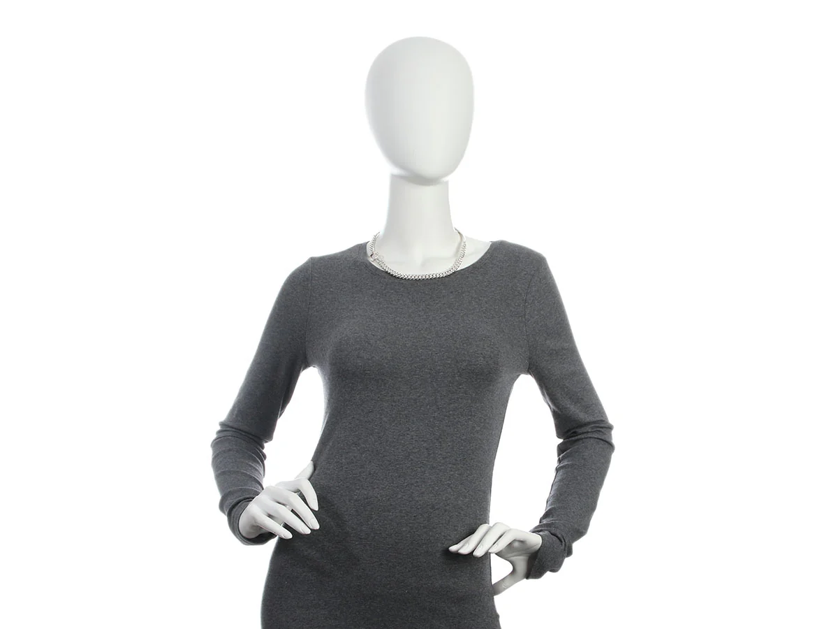 Hermès Sterling Silver Boucle Sellier Inflexible Necklace - Image 5