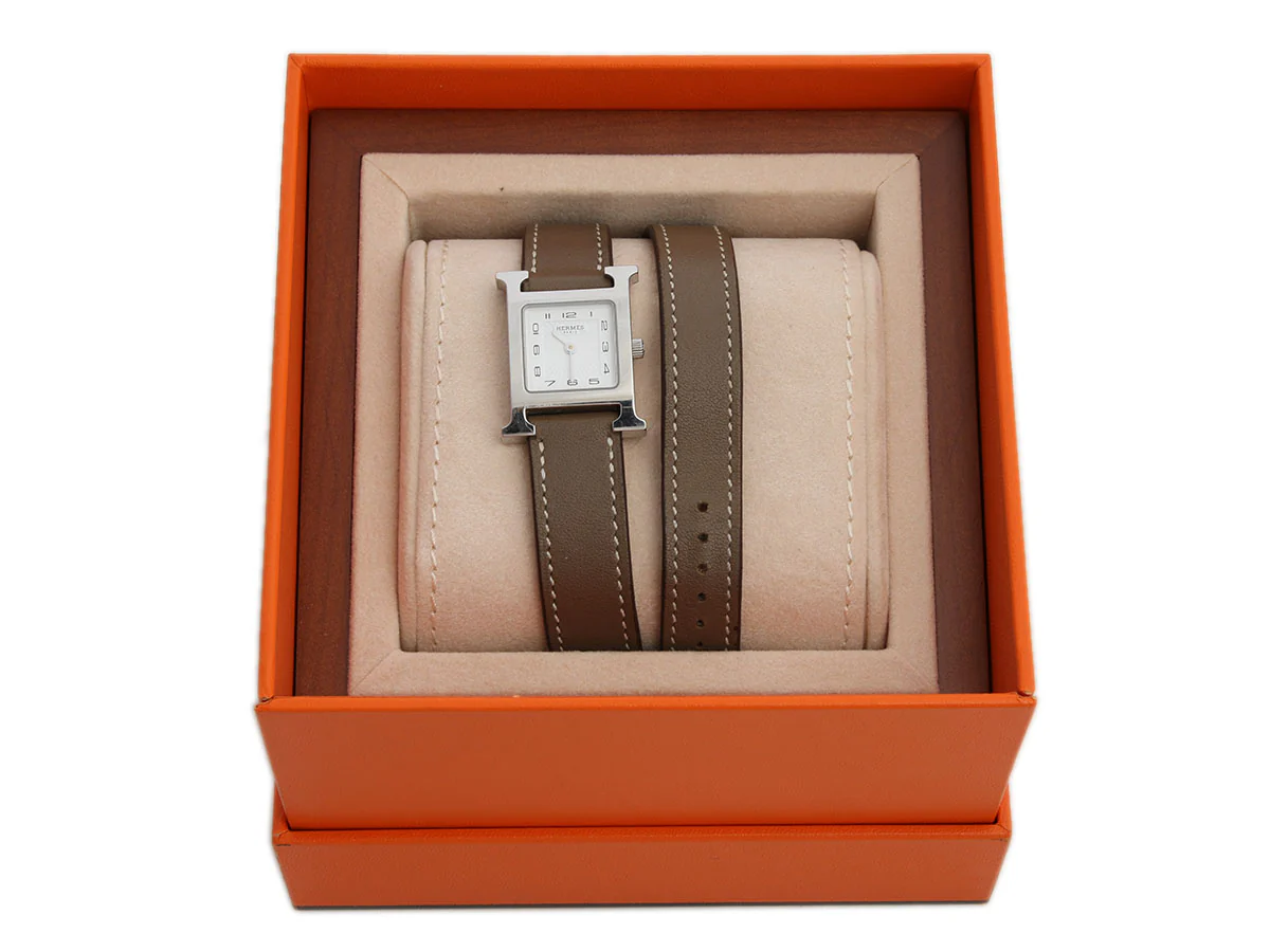 Hermès Small H Heure Double Tour Watch - Image 2