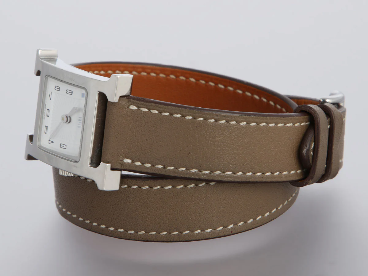 Hermès Small H Heure Double Tour Watch - Image 4
